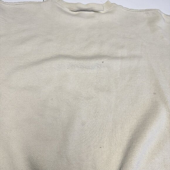 Vintage 90s Tenafly New Jersey Sweatshirt Adult XL White Crew Neck - Picture 12 of 16